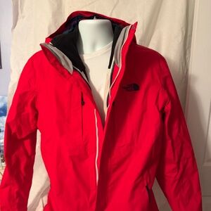 Men's North Face Red Fully Lined Red Jacket Large